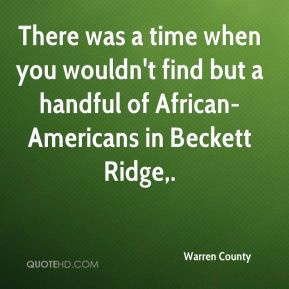 There was a time when you wouldn't find but a handful of African ...
