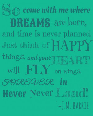 Barrie Peter Pan Quote. I absolutely love the story of Peter Pan ...