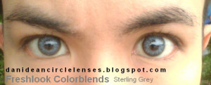 With Freshlook Colorblend Sterling Gray Contacts