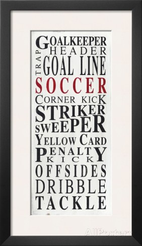 Soccer Goalkeeper Framed Art Print