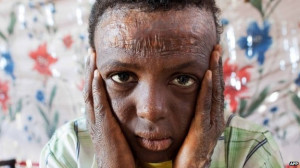 Suleiman Fatul Saim, 10, from Dar al-Salam in North Darfur, posing for ...