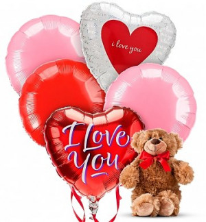 ... Balloon Bouquets Balloons & Bear Love & Romance Balloons & Bear-5