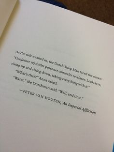 was so good or anything;it was just that the author, Peter Van Houten ...