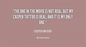 The one in the movie is not real, but my Casper tattoo is real, and it ...