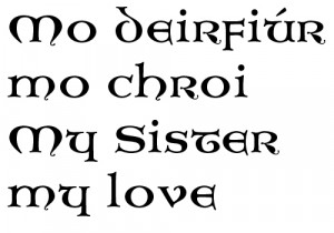 Irish Gaelic Word for Love