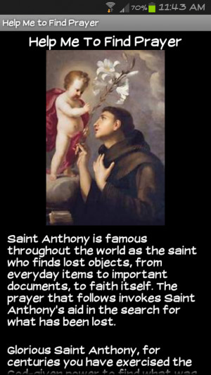 Saint Anthony of Padua - screenshot
