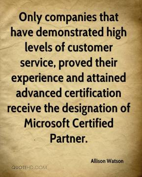 ... certification receive the designation of Microsoft Certified Partner