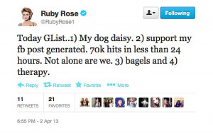 RUBY ROSE QUOTES