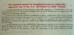 Anti Vietnam War Quotes Depicts american anti-war