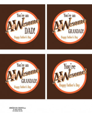 You're An Awesome Dad (A&W Root Beer) free printable