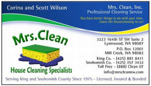 Business card designed to match logo and industry.