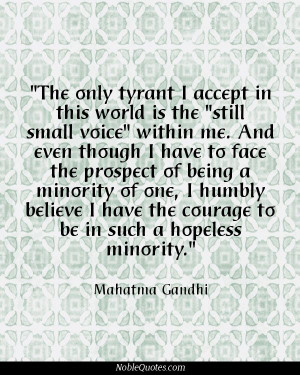 ... In This World Is The Still Small Voice Within Me - Character Quote