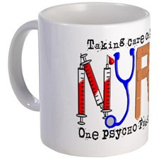 Nurse taking care of patients one psych Mug for