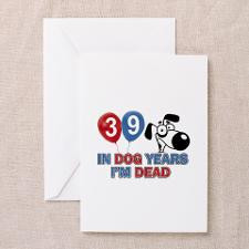 Funny 39 year old gift ideas Greeting Cards (Pk of for