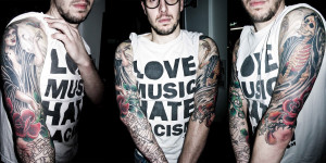 Love And Hate Tattoos Love music hate nothing