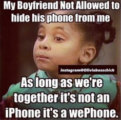 ... iPhone, it's a we-phone. instagram@Oliviabosschick - Raven Symone meme