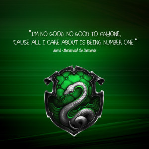 hogwartslyrics:SlytherinNumb by Marina and the Diamondsrequested by ...