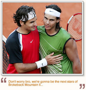 ... Roger Federer and Rafael Nadal. Between them, the two have won the
