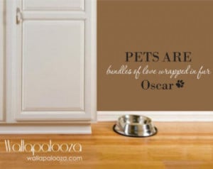 Pet Wall Decal - Pet Wall Quote - C ustom Pet Name wall decal - Dog ...
