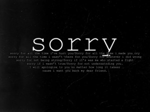 am sorry for all my mistakes quotes
