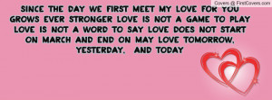 Love You since the Day We Met Quote