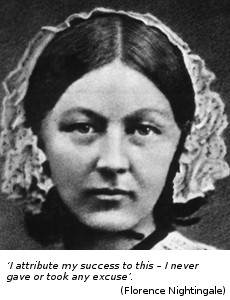 Florence Nightingale with quote