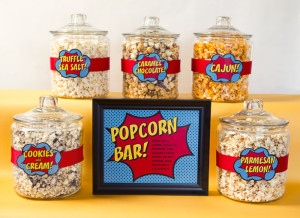 The Superhero Popcorn Bar printables are available for purchase here .