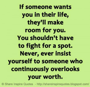 ... someone who continuously overlooks your worth. | Share Inspire Quotes