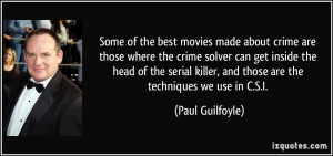 Some of the best movies made about crime are those where the crime ...