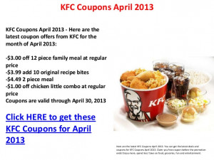 Kfchk Coupons Kfc Pdf Share