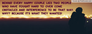 Behind every happy couple lies two people who have fought hard to over ...