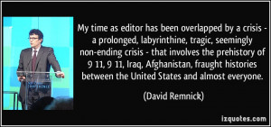 David Remnick Quote