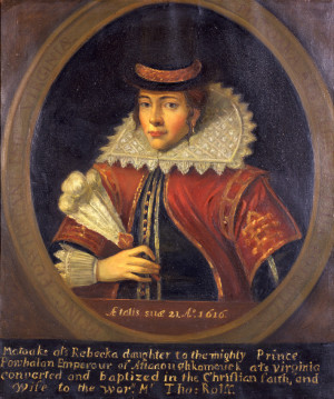 Pocahontas, after 1616 (Virginia Indian Archive)