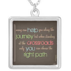 life's journey quote custom necklace