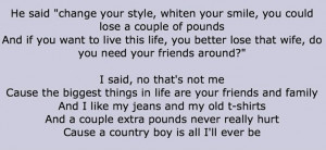 Lyrics from aaron lewis' country boy.