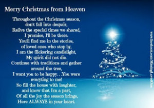 ... you can spend christmas with them merry christmas in heaven mom