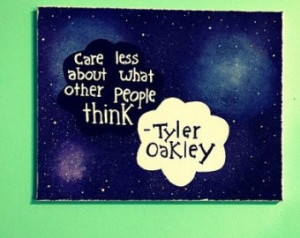 Tyler Oakley quote painting