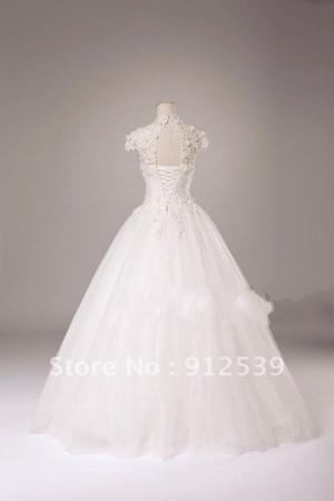 ... Wedding-Dress-Ball-Gown-Applique-Beaded-Bridal-Wedding-Dresses-Wedding