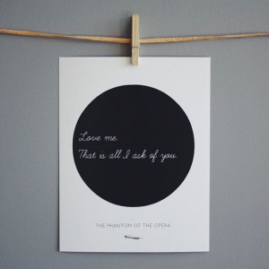 Phantom of The Opera Quote - My Wedding Song as a bedroom wall quote ...
