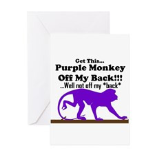 monkeyoffmyback Greeting Card for