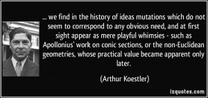 find in the history of ideas mutations which do not seem to correspond ...