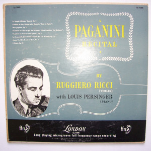 Ruggiero Ricci A Paganini Recital LP