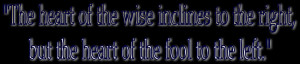 Ecclesiastes 10 2 Version http://justthinking.us/taxonomy/term/193