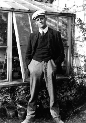 James Joyce, pictured in 1904 (Original photograph from the C. P ...