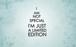 am not Special Quote Wallpaper HD