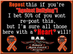 No more bullying