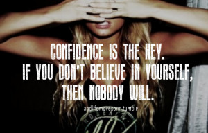 ... If You Don’t Believe In Yourself Then Nobody Will - Confidence Quote