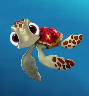 Walt Disney Animal Characters Finding Nemo Squirt Wallpaper