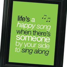 Life's a Happy Song Muppets Inspired 5 x 7 by SamanthaTroupDesigns, $8 ...