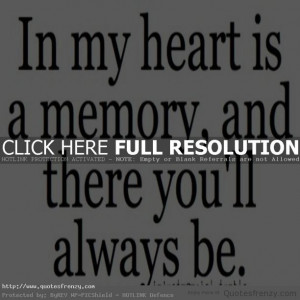love memory memories heart break Quotes